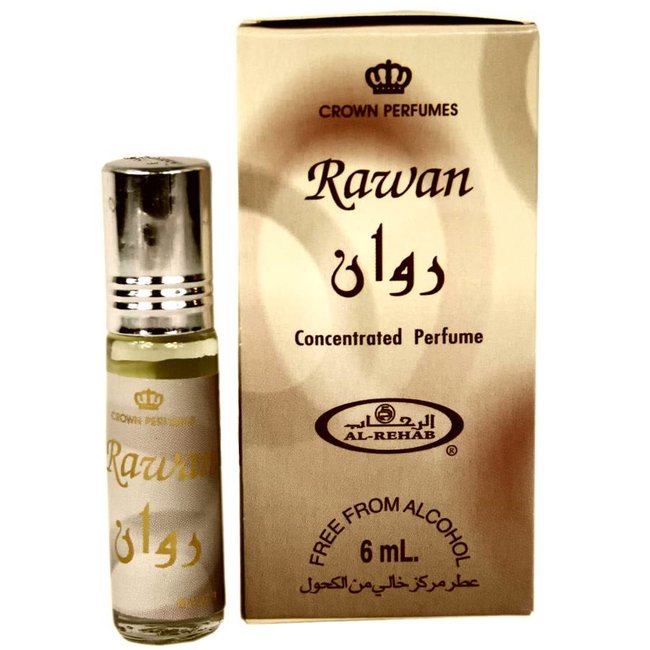 Concentrated perfume oil Rawan by Al Rehab 6ml Perfume free from alcohol