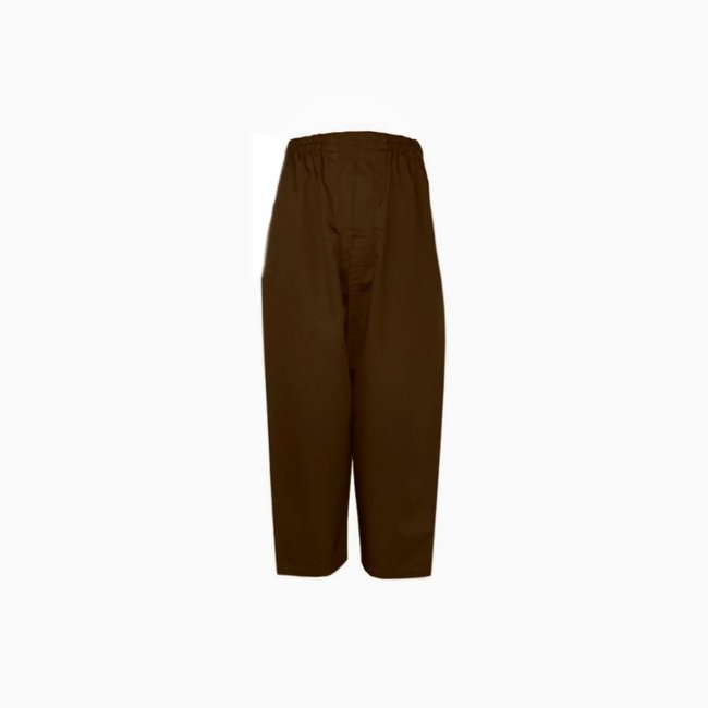 Comfortable and loose-fitting Islamic Sunnah pants in dark brown