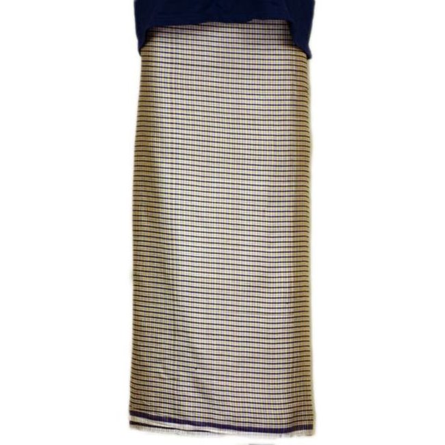 Traditional Dhoti-leg dress - brown plaid