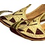 Indian beak shoes - Men Khussa in Gold Red