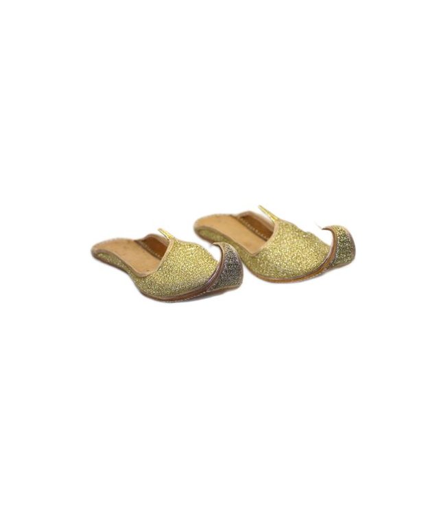 Indische Khussa Schuhe Schnabelschuhe in Gold