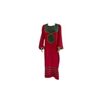 Arabian Caftan Dress in Burgundy