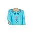 Djellaba kaftan for ladies in light blue with embroidery