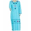 Djellaba kaftan for ladies in light blue with embroidery