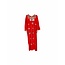 Djellaba Kaftan for Women in red with embroidery