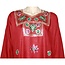 Djellaba kaftan for ladies in dark red with sequins embroidery