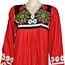 Arab Jilbab Caftan in Red with colorful embroidery