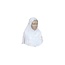 Amira hijab headscarf with rhinestones - White