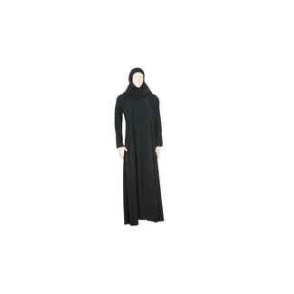 Schwarzer Abaya Mantel im Saudi-Stil