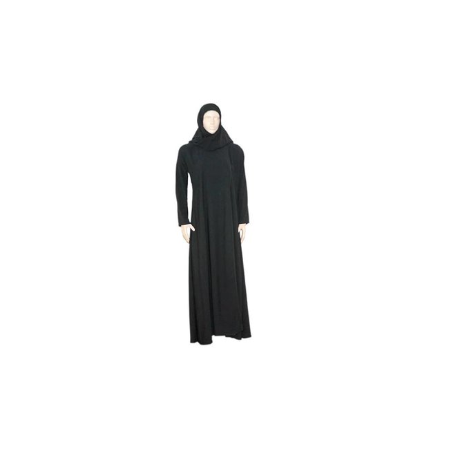 Abaya Coat in Saudi style in black