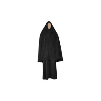 Abaya Mantel mit Khimar - Warmes Set in Schwarz