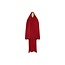 Abaya Mantel mit Khimar - Warmes Set in Rot