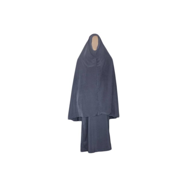 Abayah coat with khimar - Warm Set in Gray