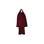 Abaya coat with khimar - Warm Set in Dark Red