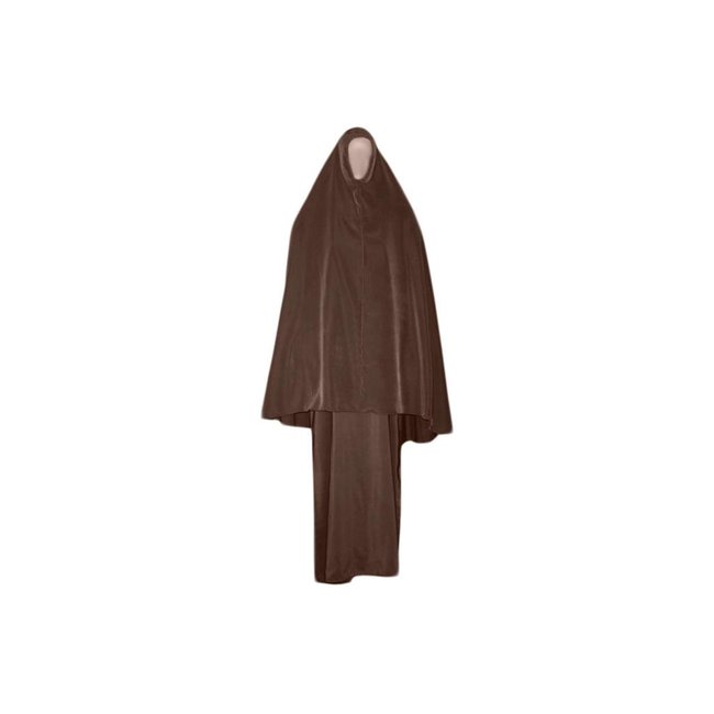 Abayah coat with khimar - Warm Set in Brown
