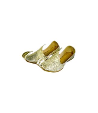 Indische orientalische Khussa-Schuhe in Gold