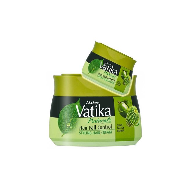 Dabur Vatika Naturals Haarcreme Hairfall Control mit Kaktus - Styling Hair Cream (140ml)