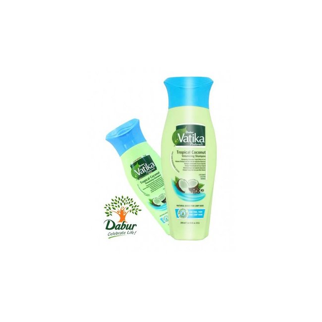 Dabur Naturals KokosnussShampoo - Tropical Coconut für mehr Volumen (400ml)