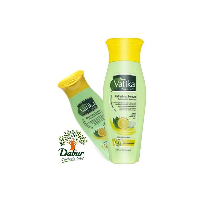 Dabur Naturals Shampoo - Refreshing Lemon Anti-Dandruff (200ml)