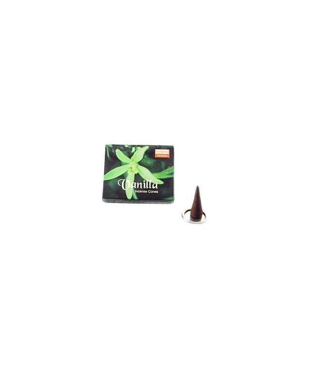 Darshan Incense cones vanilla scent with holder (10 piece)