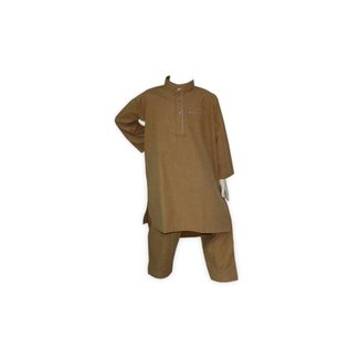 Children Salwar Kameez - Brown