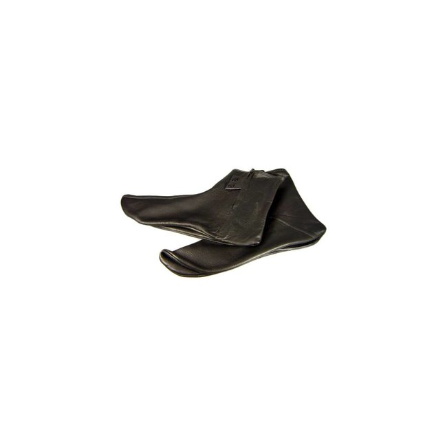 Leather Socks Khuff  in Black
