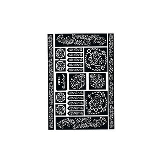 Self-adhesive henna stencils - Maxiset (29cm x 20cm)