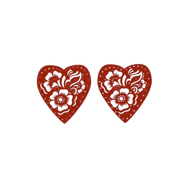 Self-adhesive henna stencil - Heart