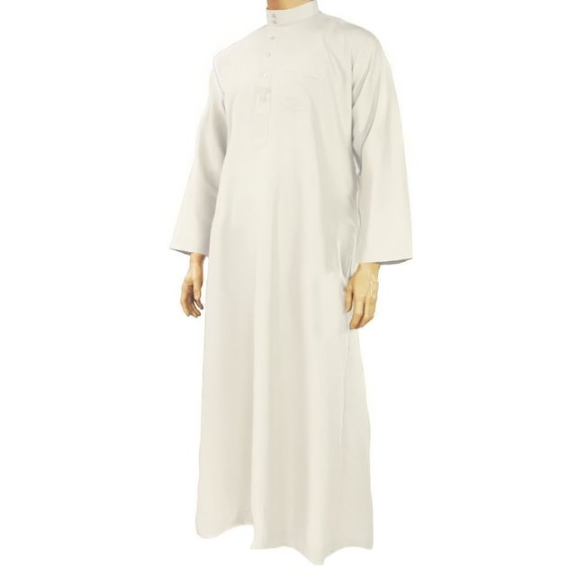 Arabic Galabiya Jubbah Thobe in Cream By Al Haramain