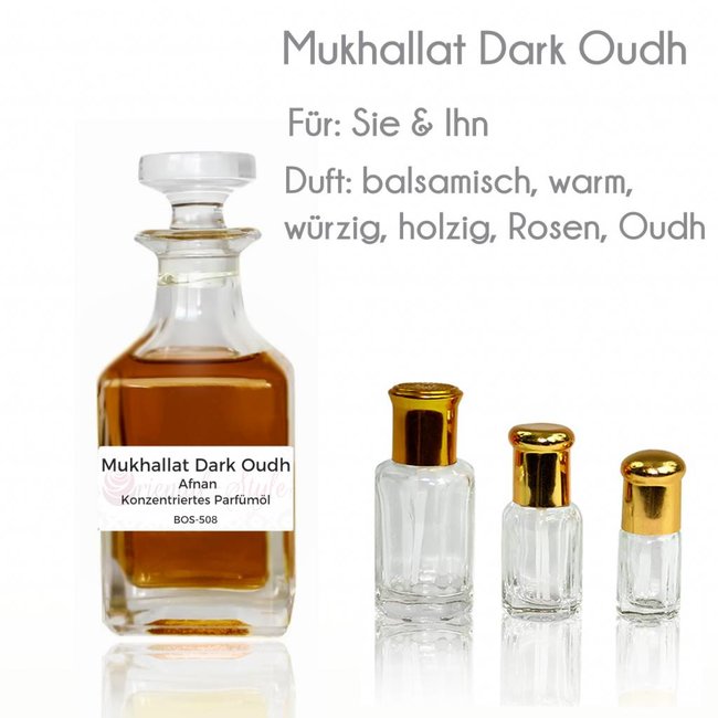 Perfume oil Mukhallat Dark Oudh - Perfume Free From Alcohol