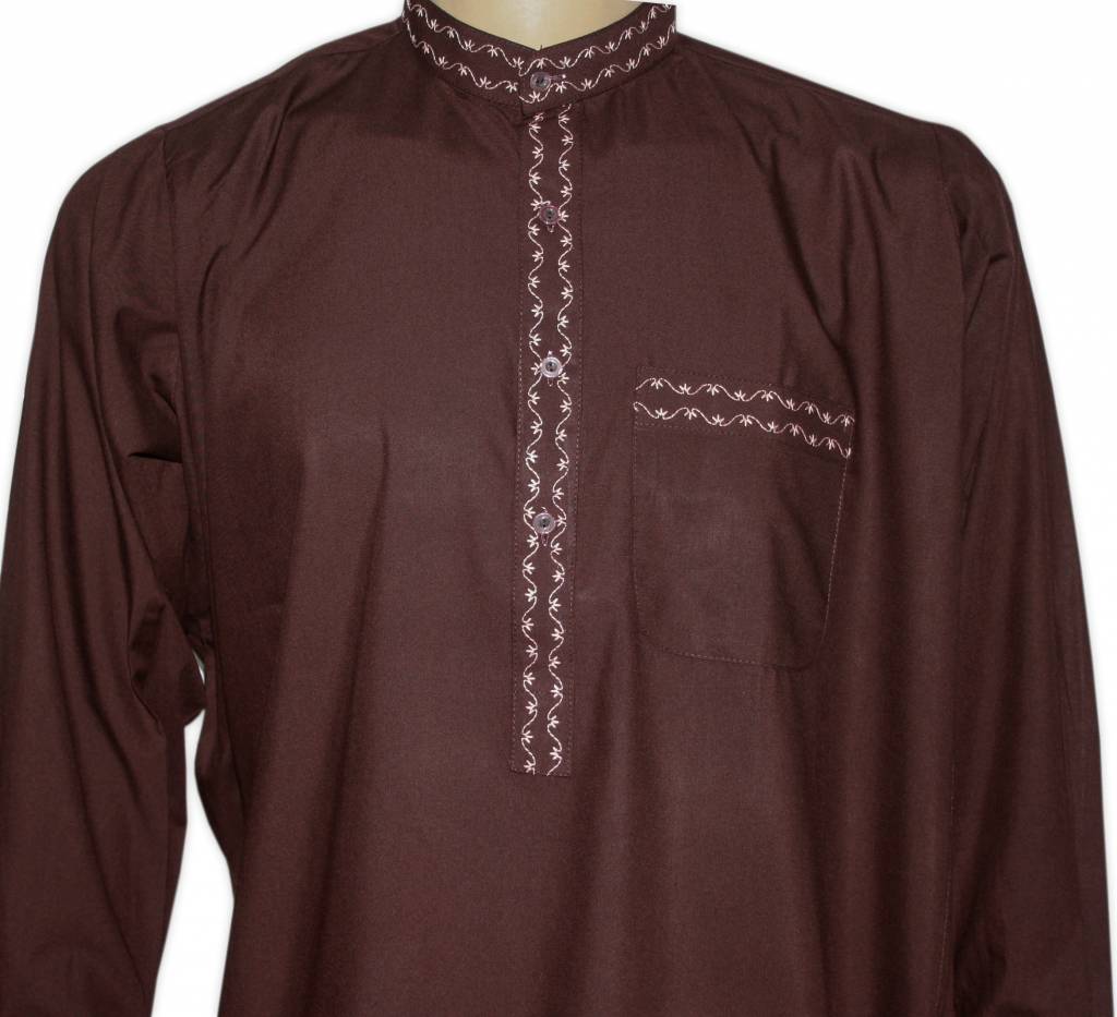 salwar-kameez-men-brown-with-embroidery-oriental-style