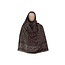 Gray Shayla hijab scarf with pattern