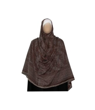 Gray brown Shayla hijab scarf