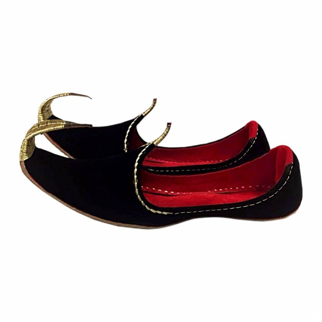 Indian Khussa Shoes Oriental Black BL8 