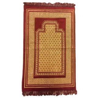 Prayer Mat Seccade in Burgundy Red