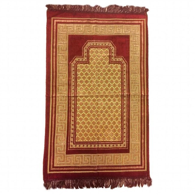 Prayer rug - Seccade in Burgundy Red