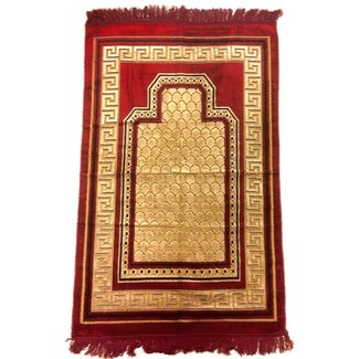 Prayer Mat Seccade in Dark Red