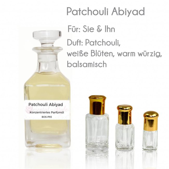 Perfume oil Patchouli Abiyad - Perfume free from alcohol