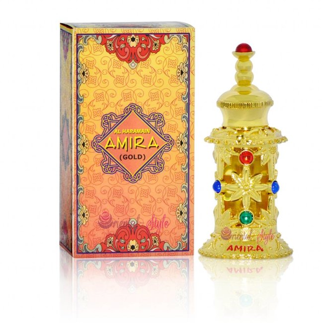 Concentrated perfume oil Amira Gold 12ml - Perfume free from alcohol