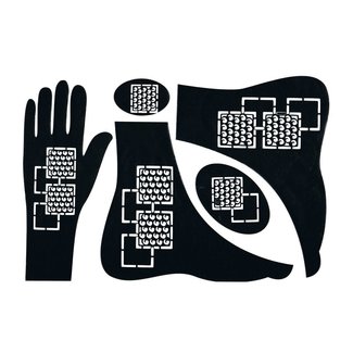 Henna Hand Stencil 5-piece set