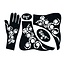 Henna Hand Stencil 5-piece set