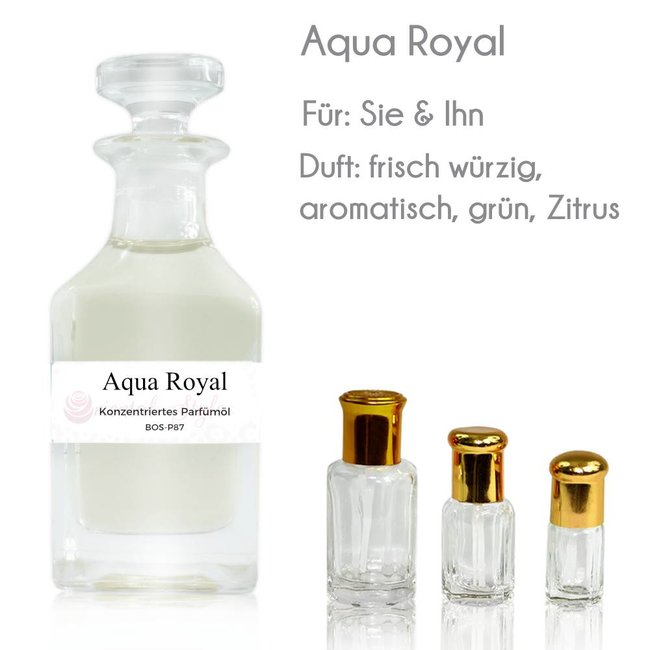 Concentrated perfume oil Aqua Royal Perfume Free From alcohol