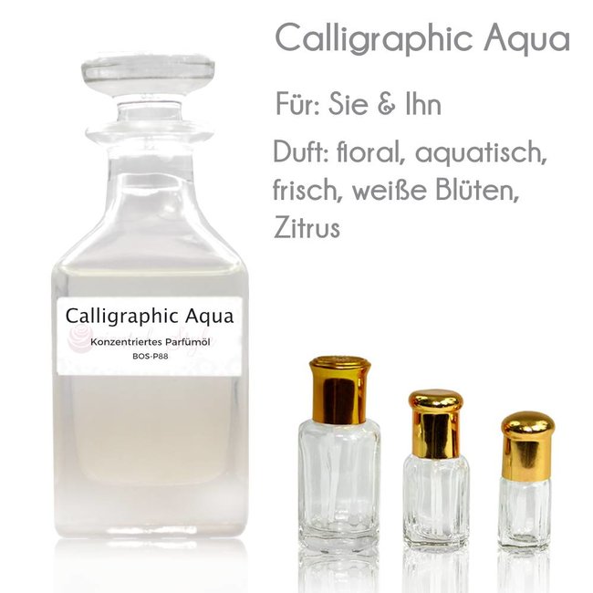 Concentrated perfume oil Calligraphic Aqua Perfume Free From alcohol