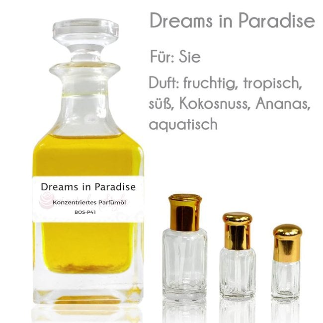 Concentrated perfume oil Dreams in Paradise Perfume Free From alcohol