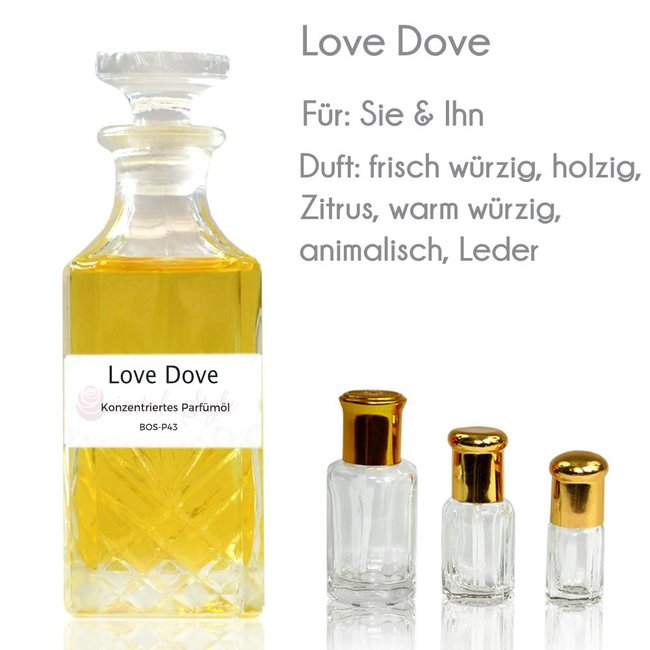 Concentrated perfume oil Love Dove Perfume Free From alcohol