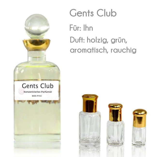 Gents Club Parfümöl - Parfüm ohne Alkohol