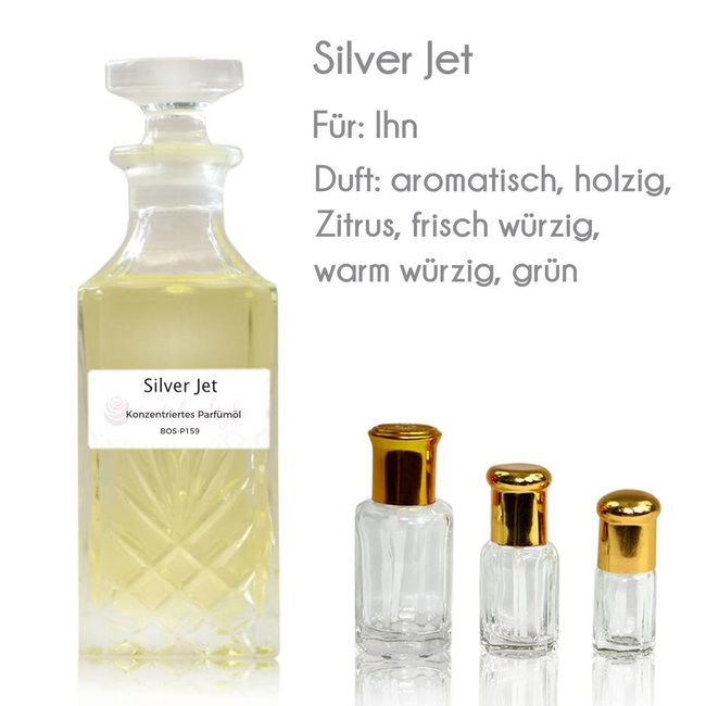 Concentrated perfume oil Silver Jet Perfume Free From alcohol