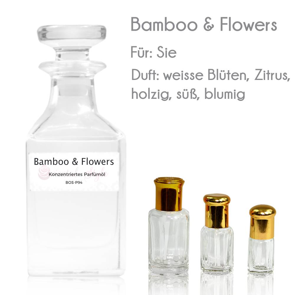Bamboo & Flowers Parfüm Parfümöl ohne Alkohol Rosen - Oriental-Style