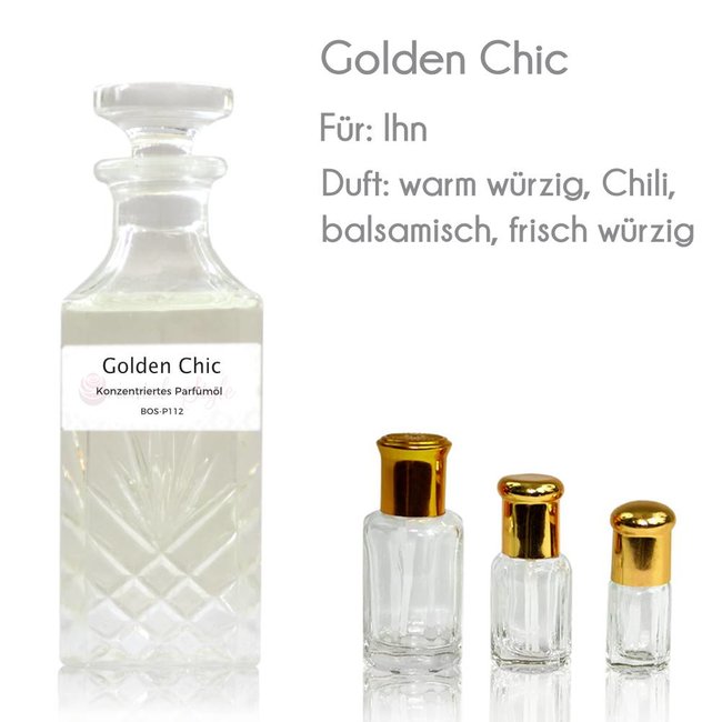 Concentrated perfume oil Golden Chic Perfume Free From alcohol