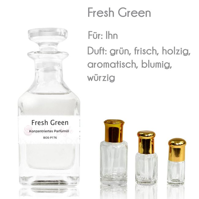 Concentrated perfume oil Fresh Green Perfume Free From alcohol